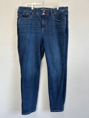 Lane Bryant Dark Blue Skinny Jeans Size 20